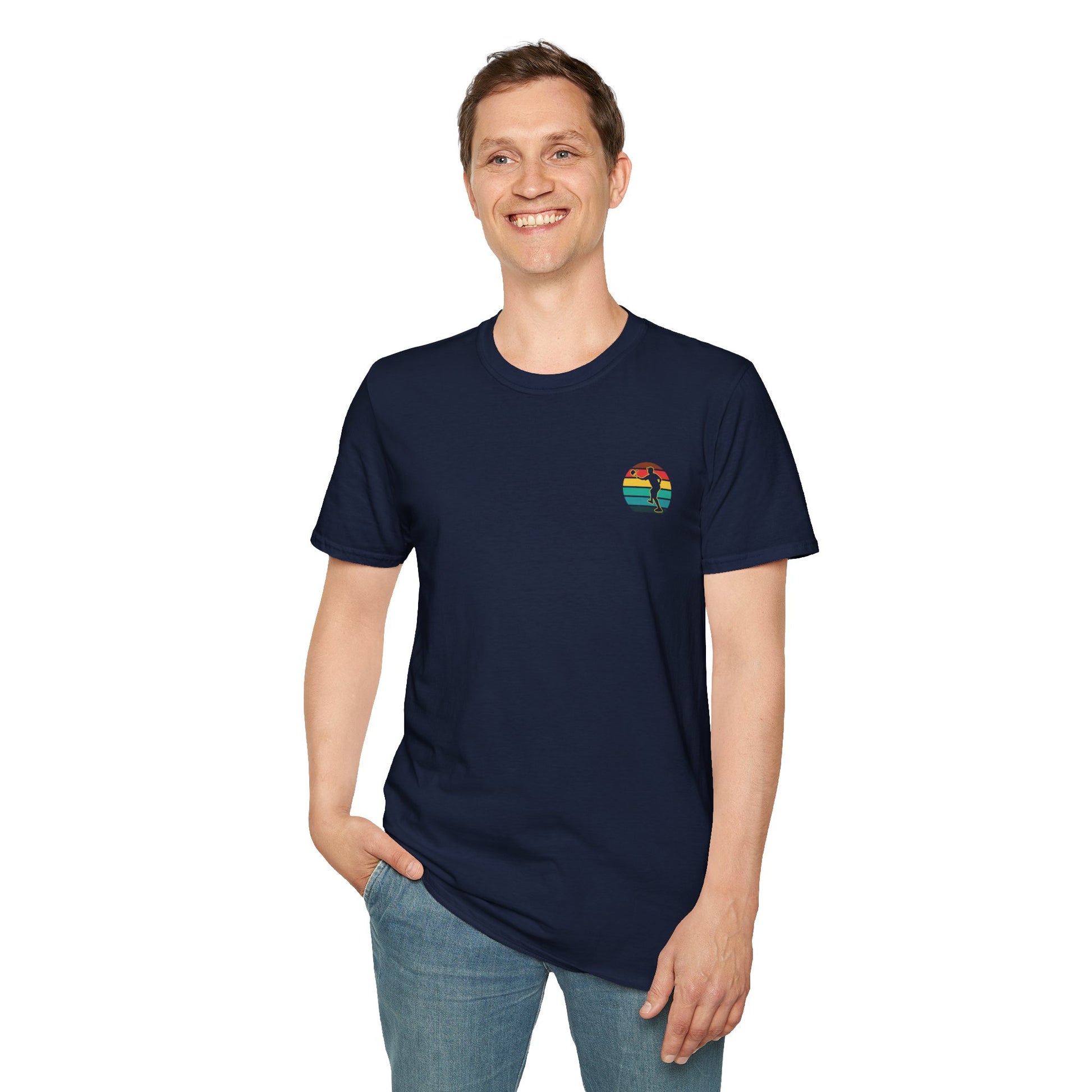 Men's Unique Pickleball T-shirt - Happy People Play Pickleball