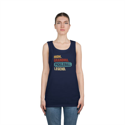 Women's Durable Pickleball Tank Top - Mom Grandma Pickleball Legend