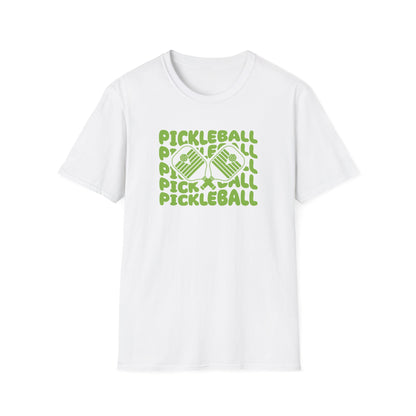 Women's Fun Pickleball T-shirt - Pickleball Echo White