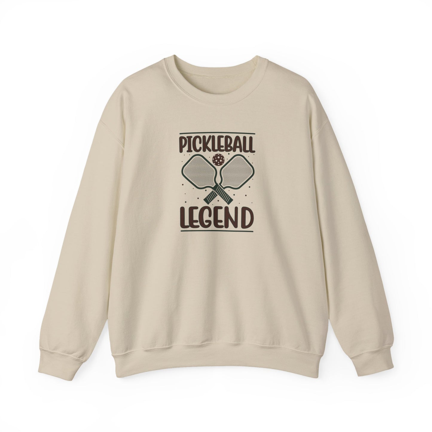 Women's Durable Pickleball Sweatshirt - Pickleball Legend Beige