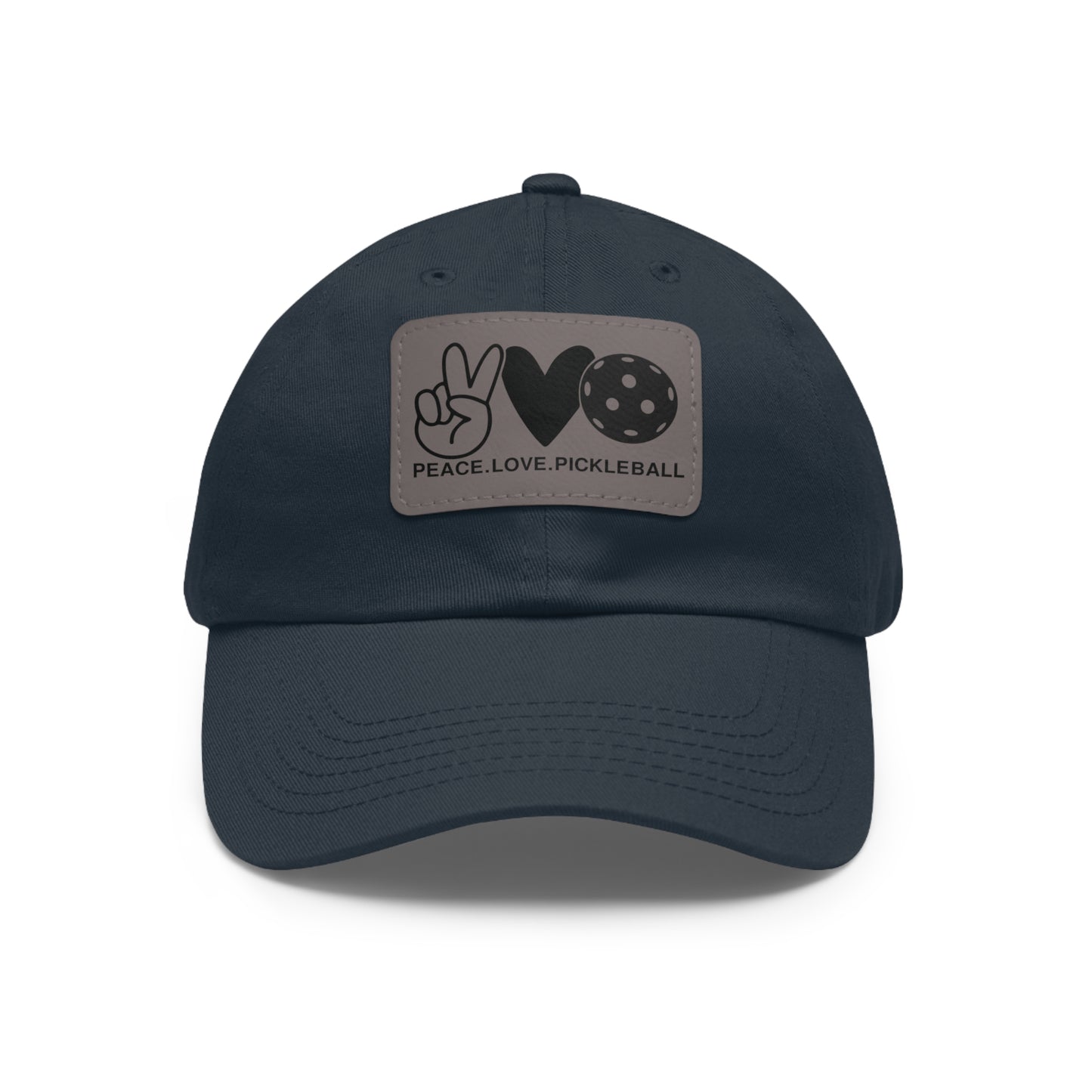 Pickleball Playful Cap - Peace Love Pickleball Navy