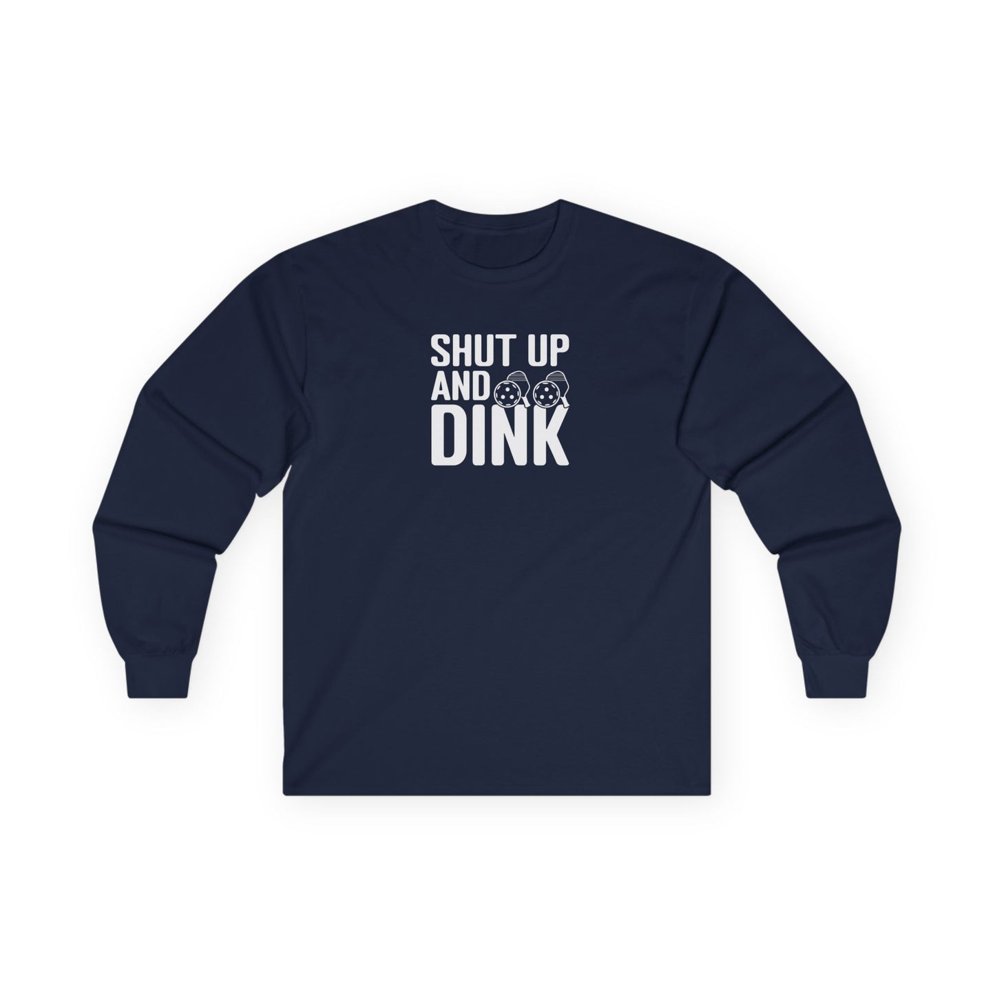 Women's Soft Pickleball Long Sleeves top - Shut Up and Dink Navy