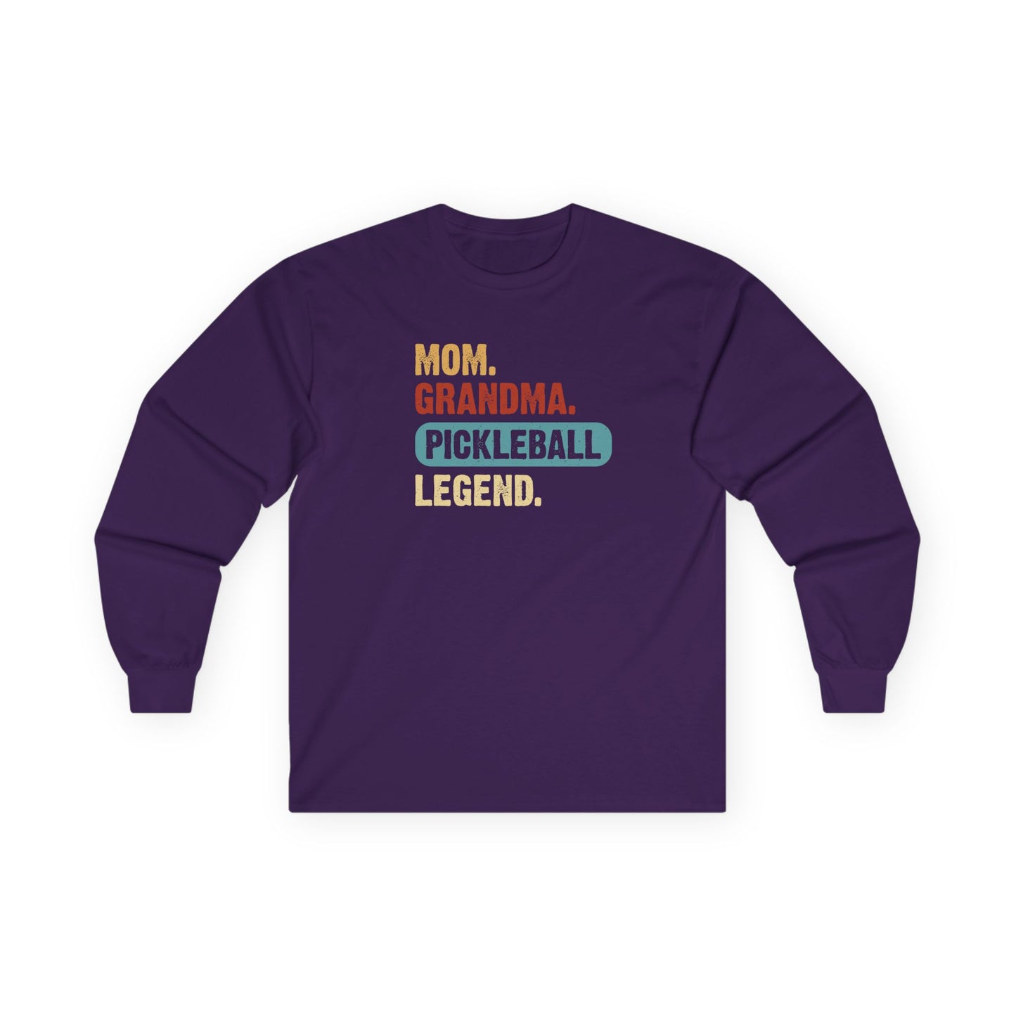 Women's Pickleball Long Sleeves top - Mom Grandma Pickleball Legend Purple