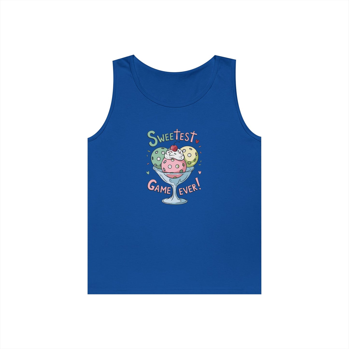 Women's Cute Pickleball Tank Top - Sweetest Game Ever Royal
