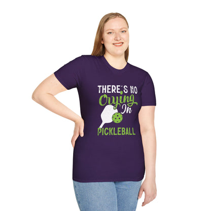 Women's Playful Pickleball T-shirt - There's No Crying in Pickleball