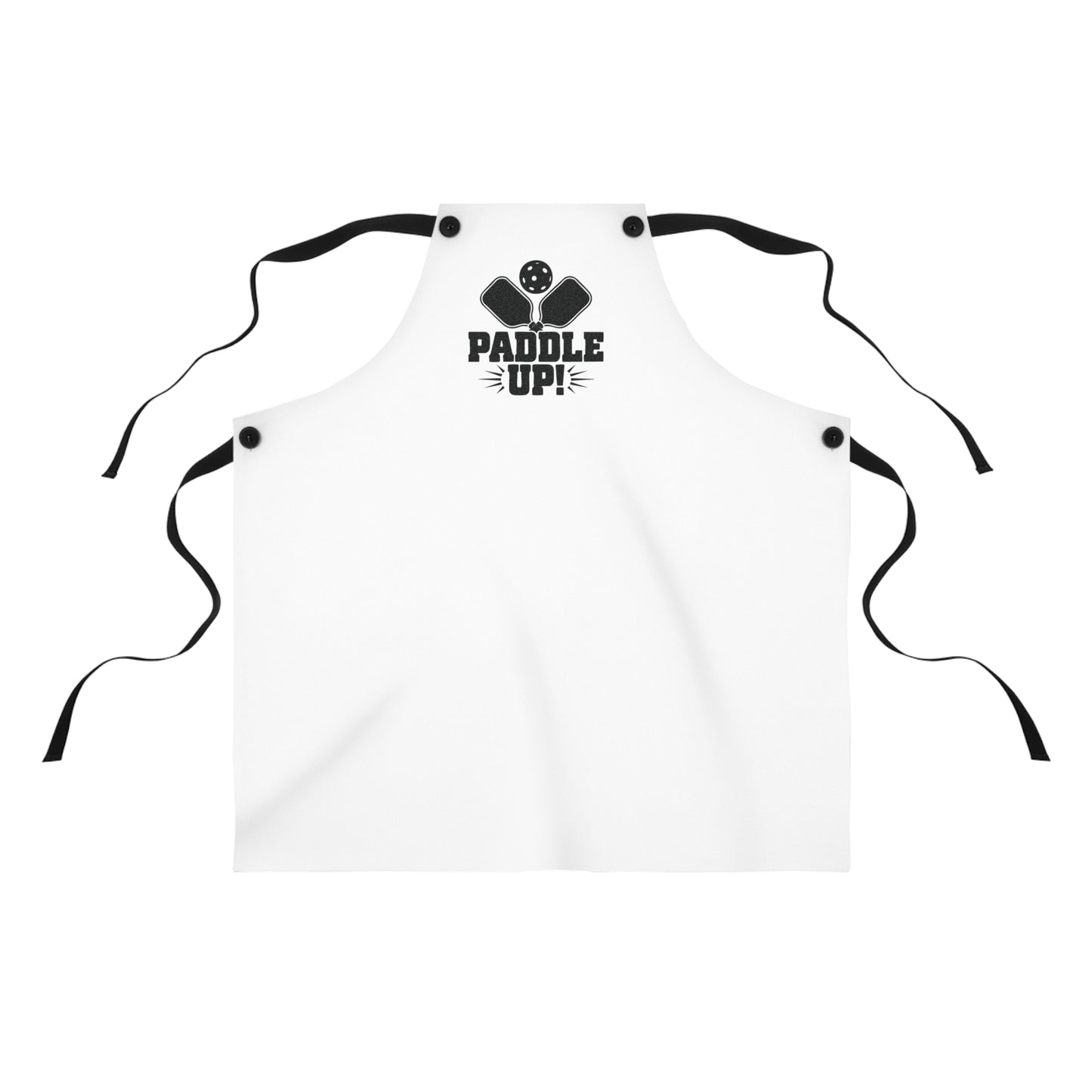 Pickleball Durable Apron - Paddle Up White