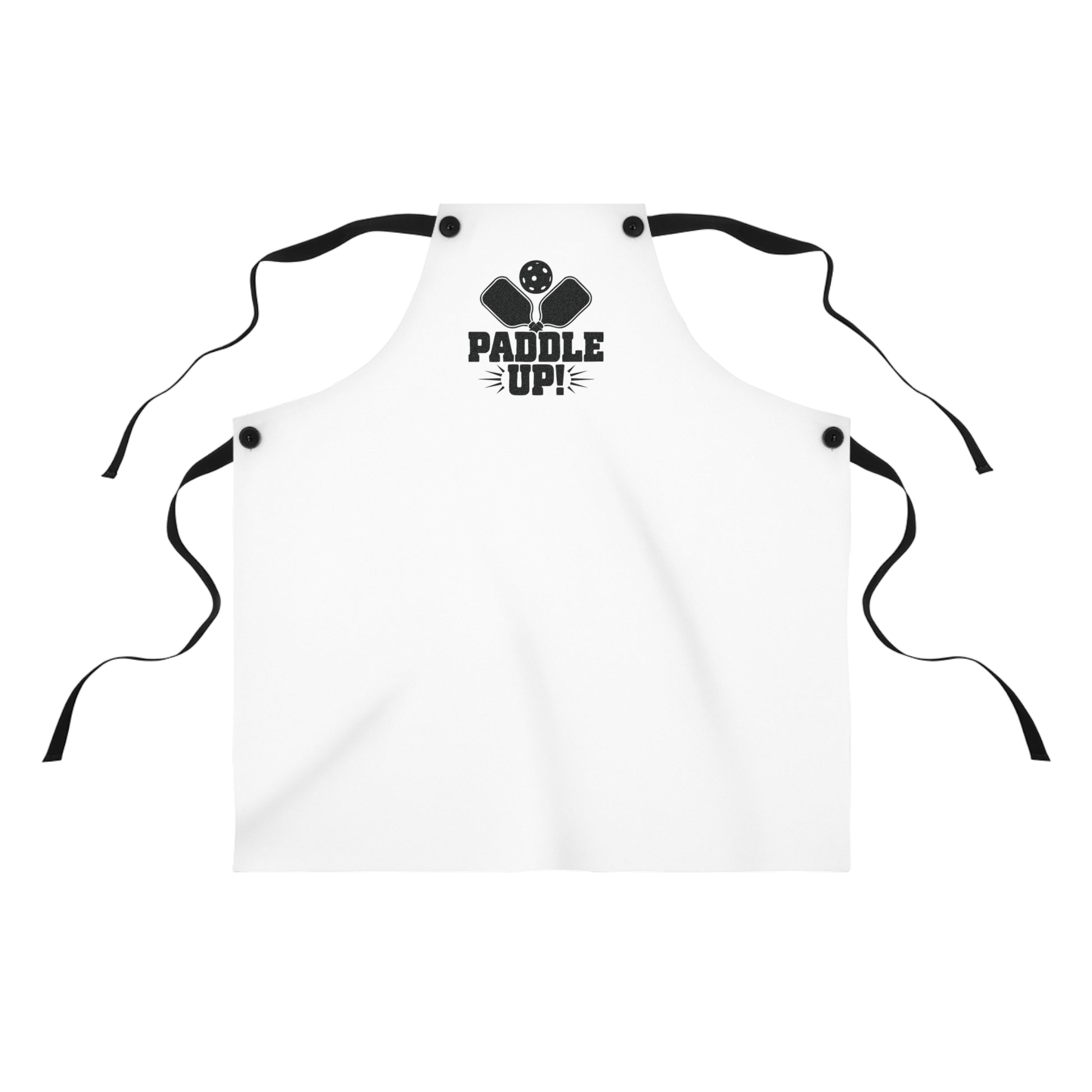 Pickleball Durable Apron - Paddle Up White