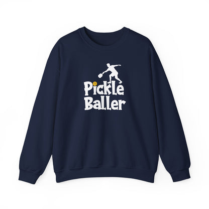 Men's Soft Pickleball Sweatshirt - Pickle Baller Navy