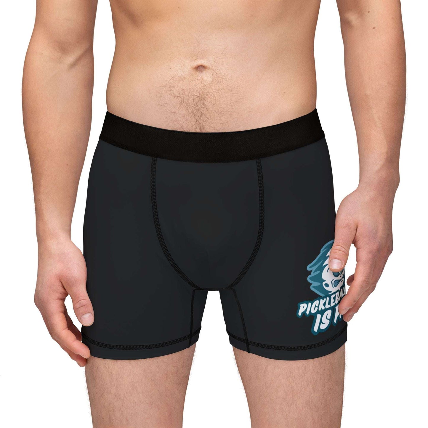 Men's Funny Pickleball Boxer - Pickleball Is Fire