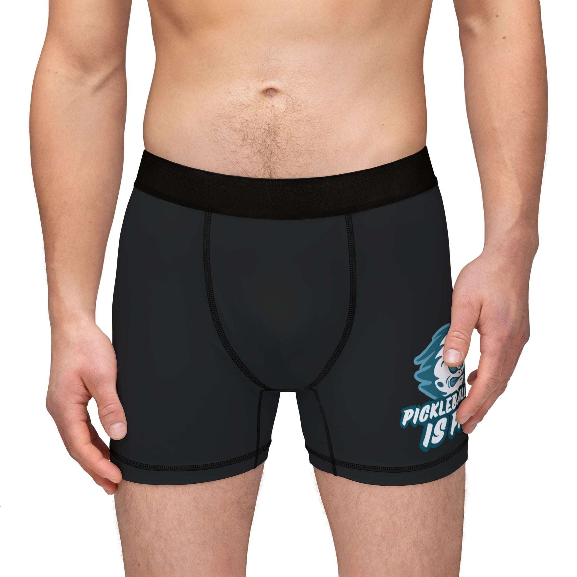 Men's Funny Pickleball Boxer - Pickleball Is Fire
