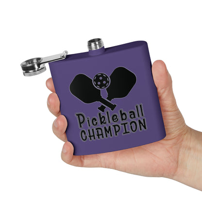 Pickleball Energetic Flask - Pickleball Champion