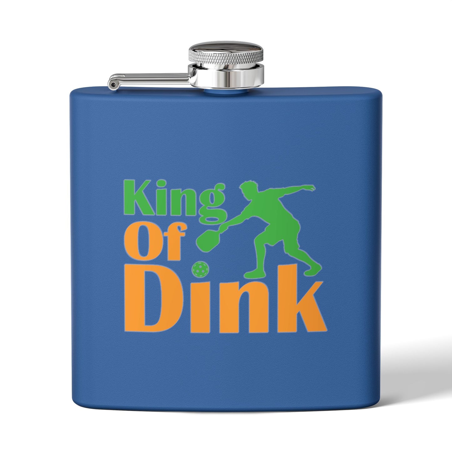Pickleball Playful Flask - King of Dink 6oz