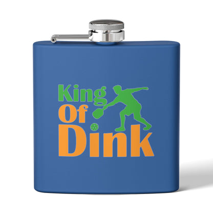 Pickleball Playful Flask - King of Dink 6oz