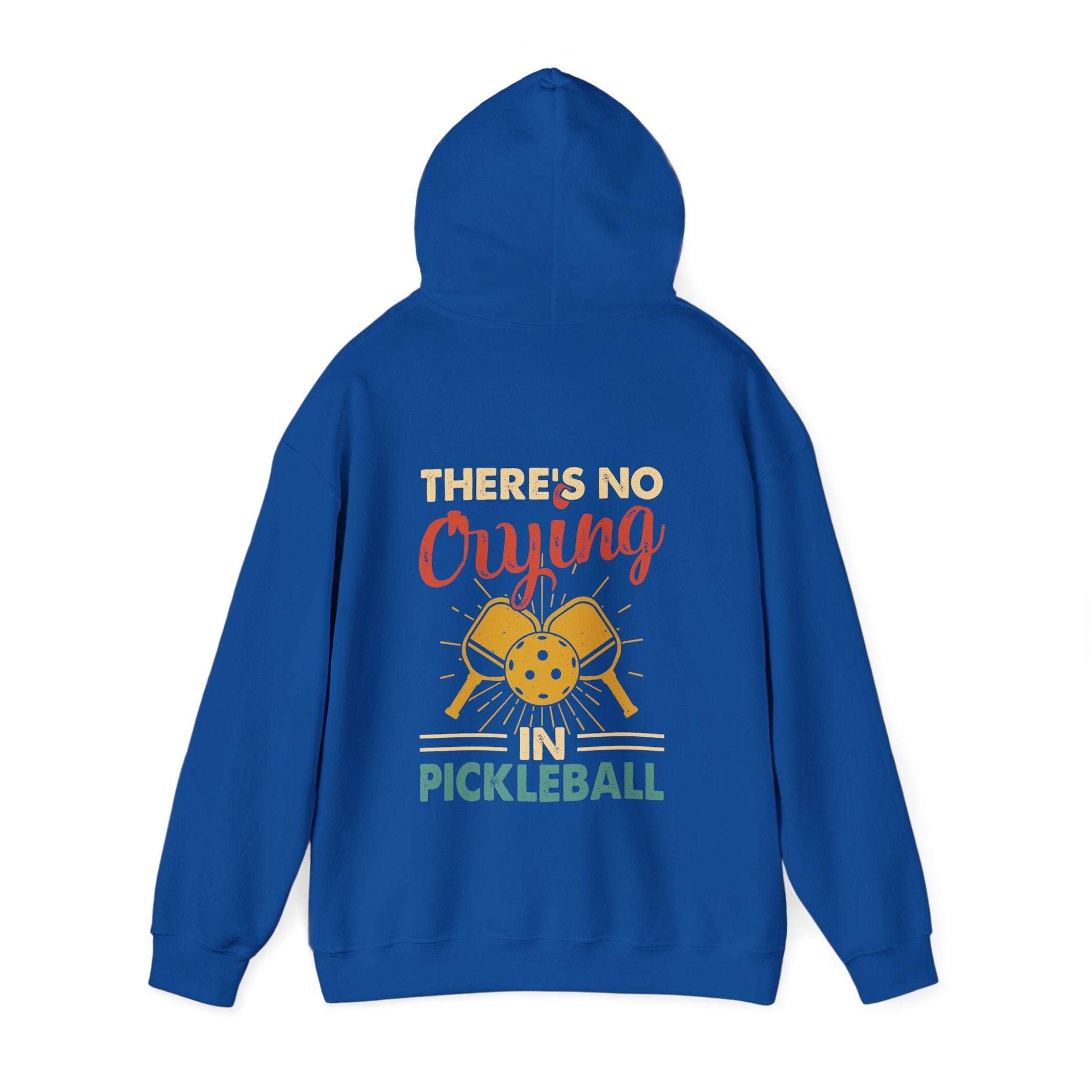 Men's Bold Pickleball Hoodie - There's No Crying in Pickleball