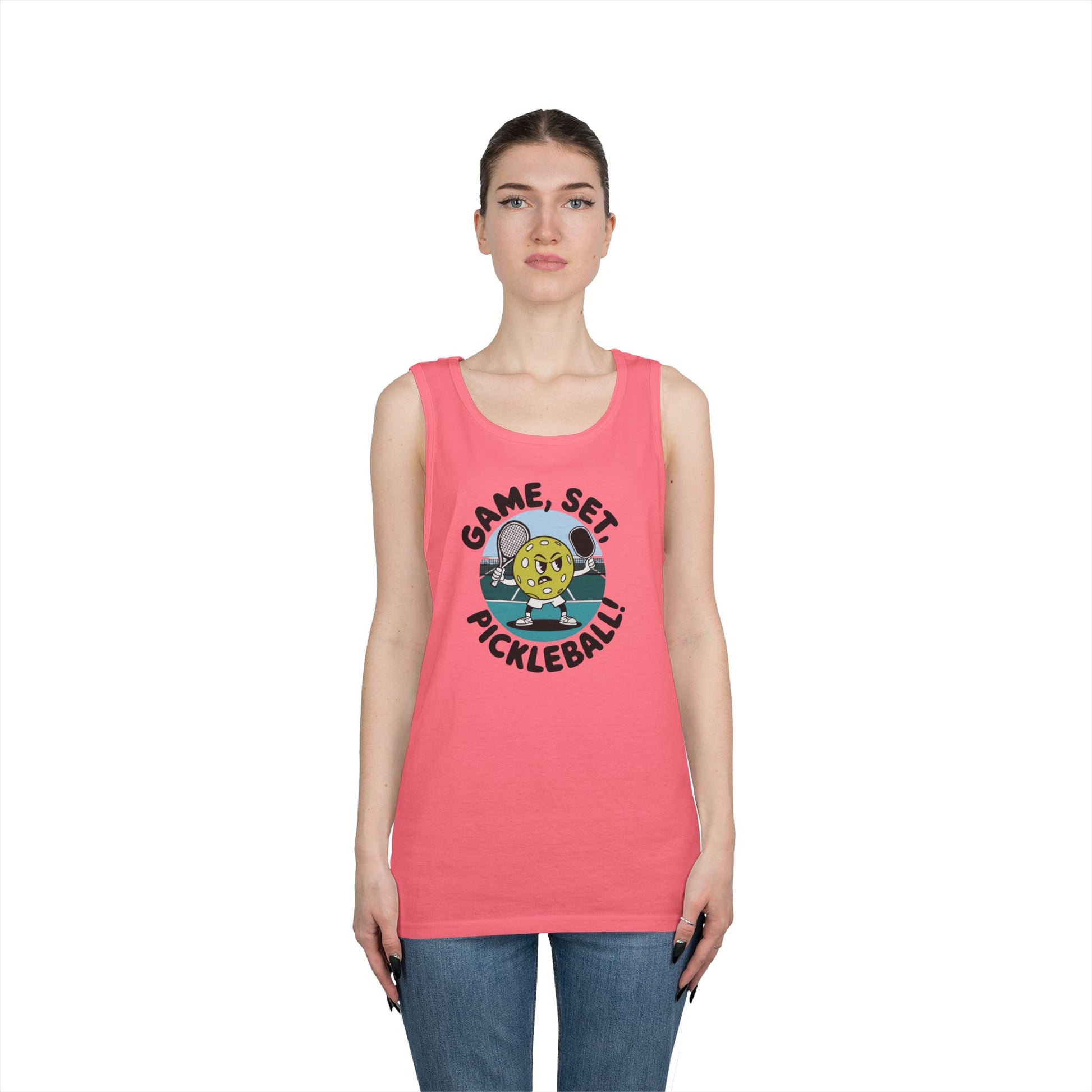 Women's Soft Pickleball Tank Top - Game, Set, Pickleball