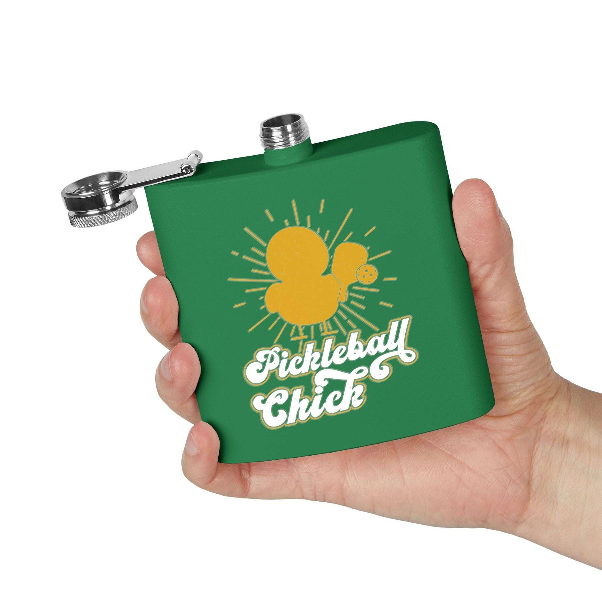 Pickleball Funny Flask - Pickleball Chick