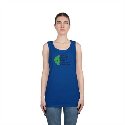 Women's Durable Pickleball Tank Top - Play Like a Girl Try to Keep Up