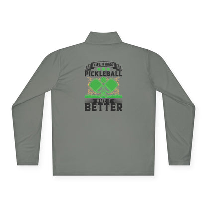 Men's Pickleball Pullover - Life Is Good Pickleball Make It Better