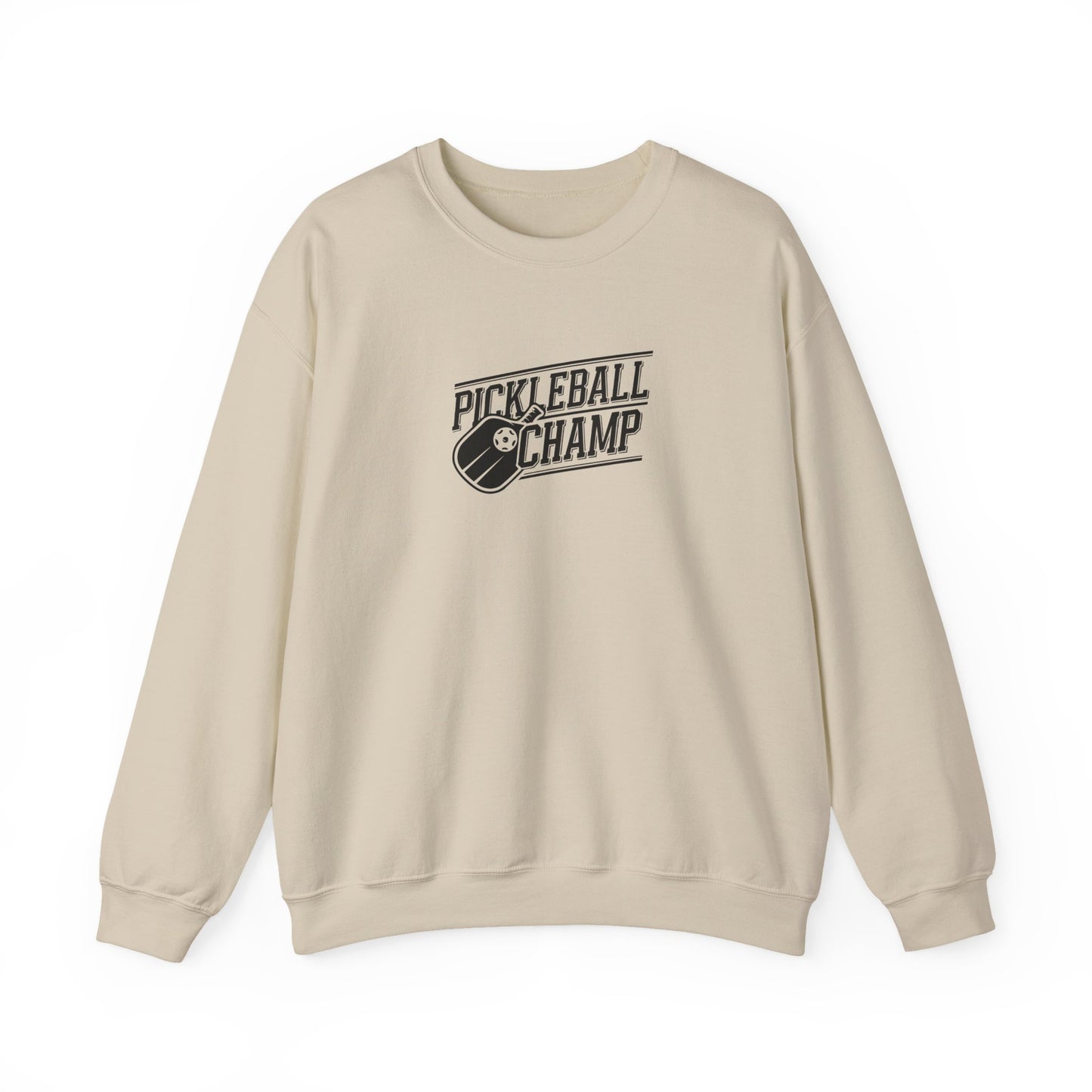 Men's Comfy Pickleball Sweatshirt - Pickleball Champ Beige