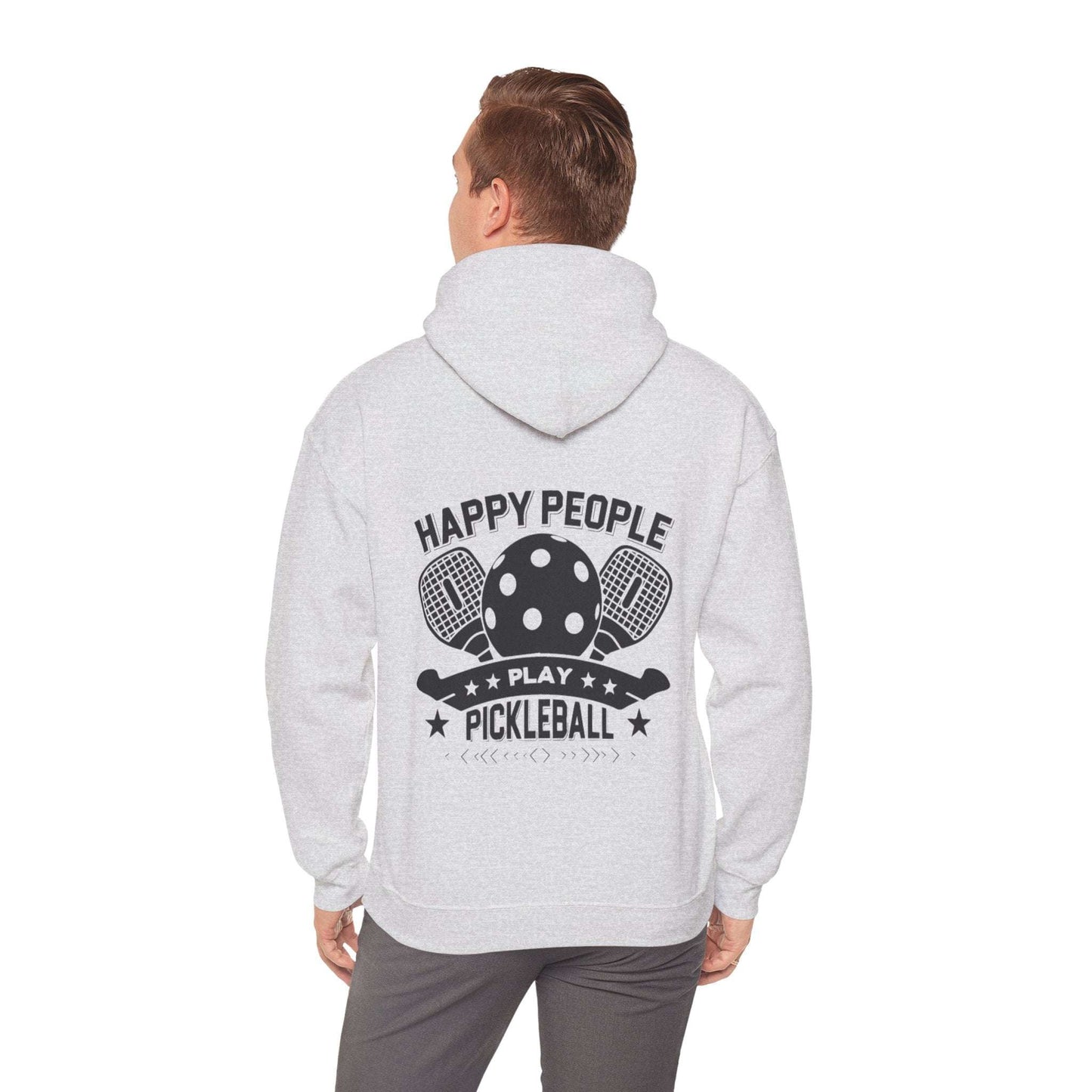 Men's Playful Pickleball Hoodie - Happy People Play Pickleball