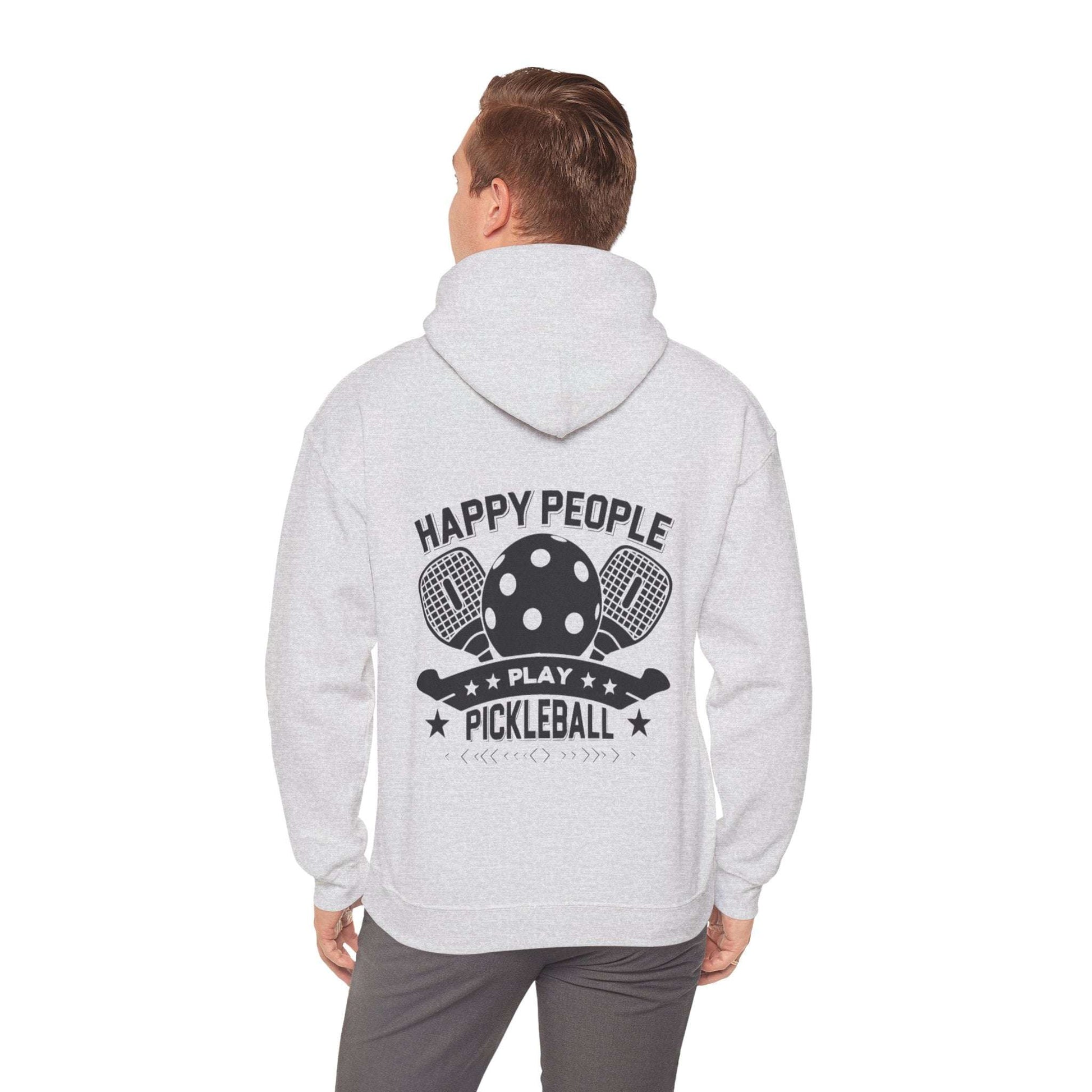 Men's Playful Pickleball Hoodie - Happy People Play Pickleball