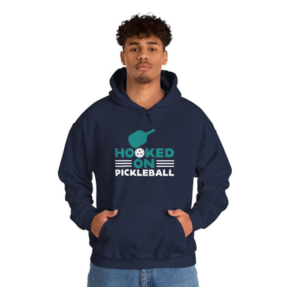Men's Funny Pickleball Hoodie - Hooked on Pickleball