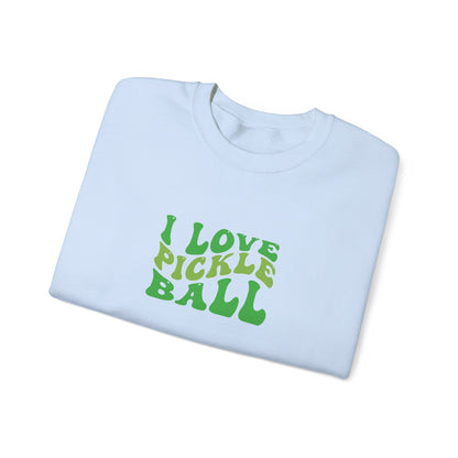 Women's Soft Pickleball Sweatshirt - I Love Pickleball
