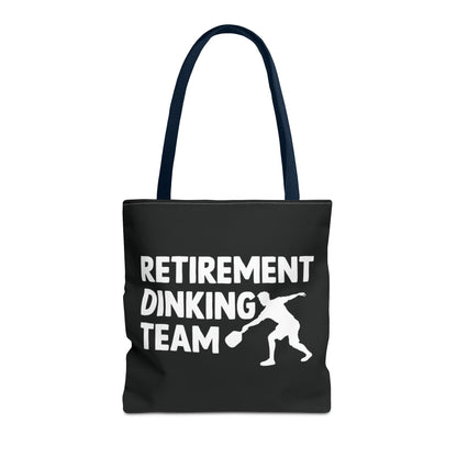Pickleball Funny Tote Bag - Retirement Dinking Team Navy