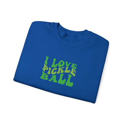 Men's Comfy Pickleball Sweatshirt - I Love Pickleball