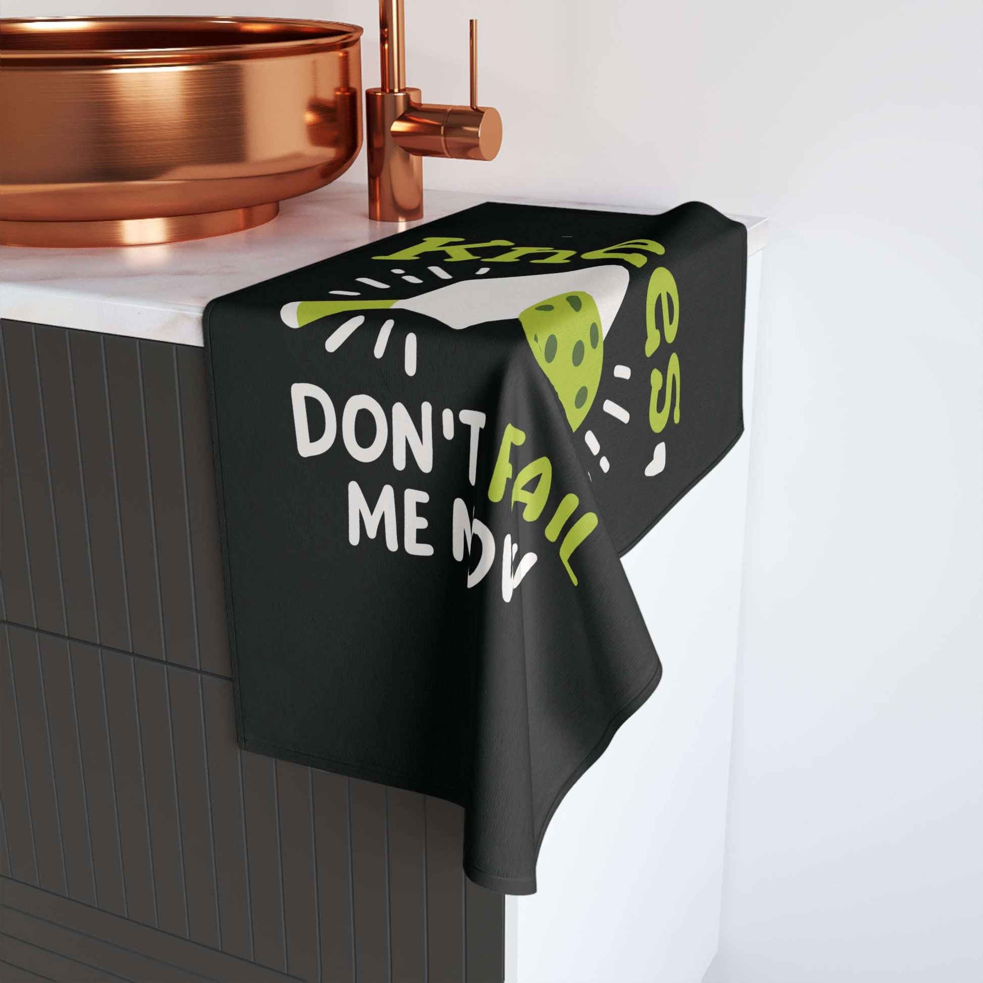 Pickleball Funny Hand Towel - Knee Don't Fail Me Down