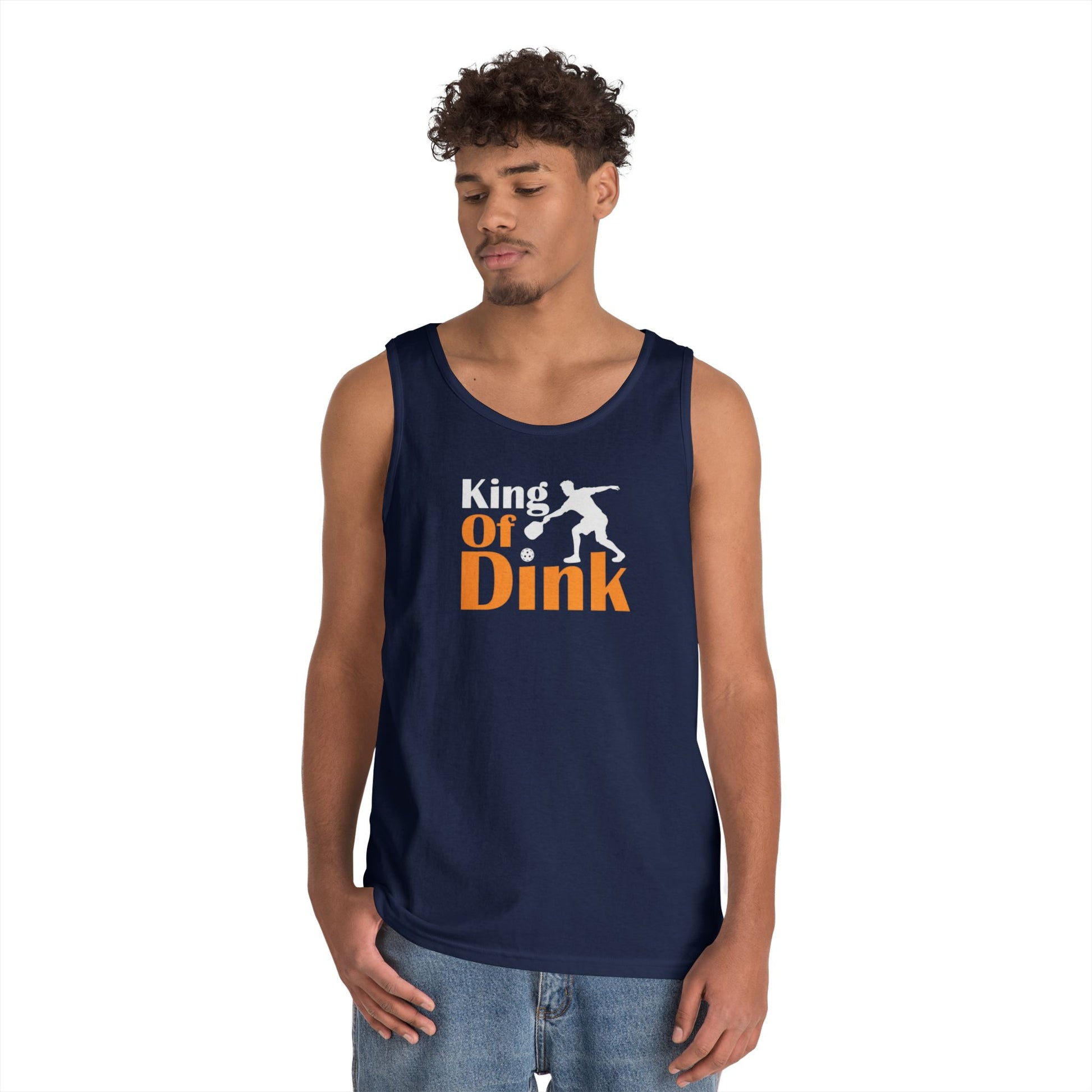 Men's Funny Pickleball Tank Top - King of Dink