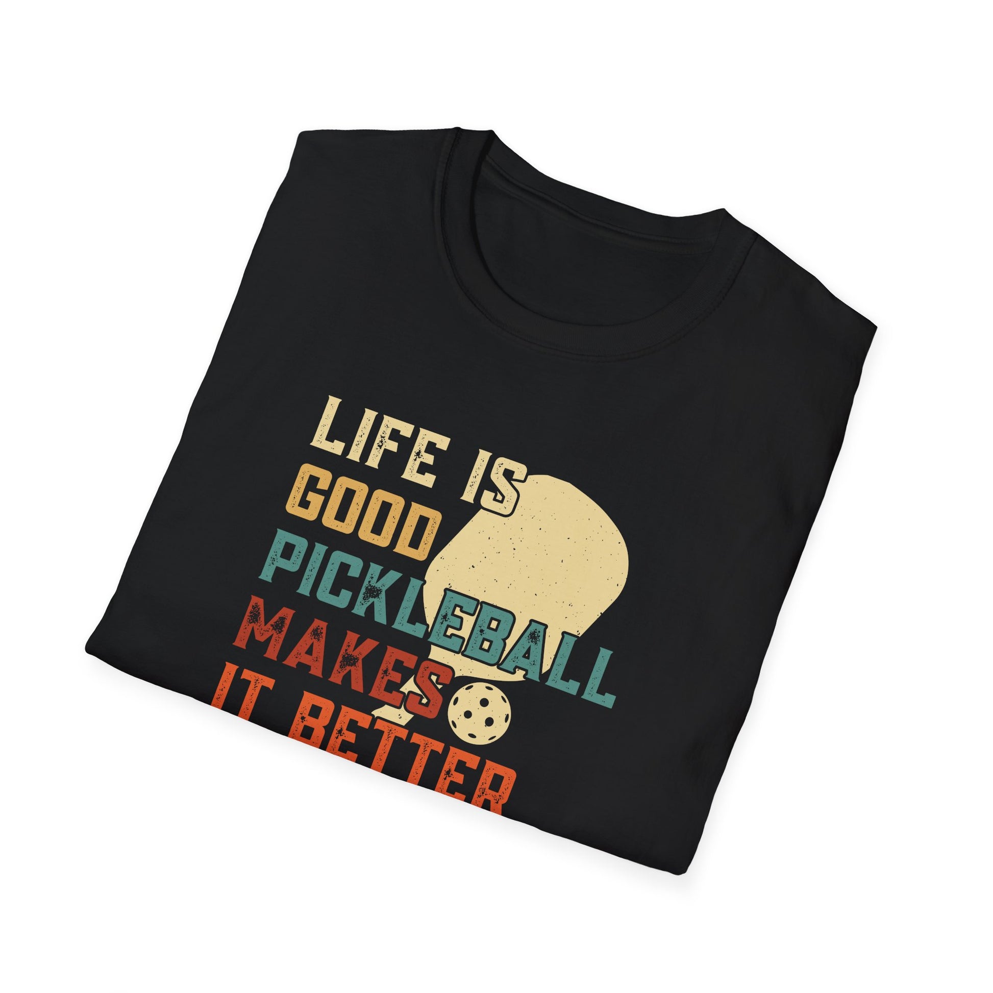 Men's Cool Pickleball T-shirt - Life Is Good Pickleball Make It Better