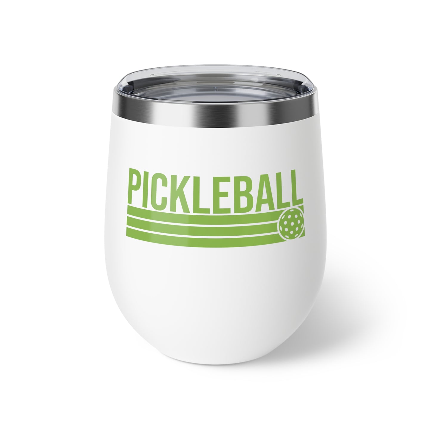 Pickleball Stylish Cup - Pickleball Bold White