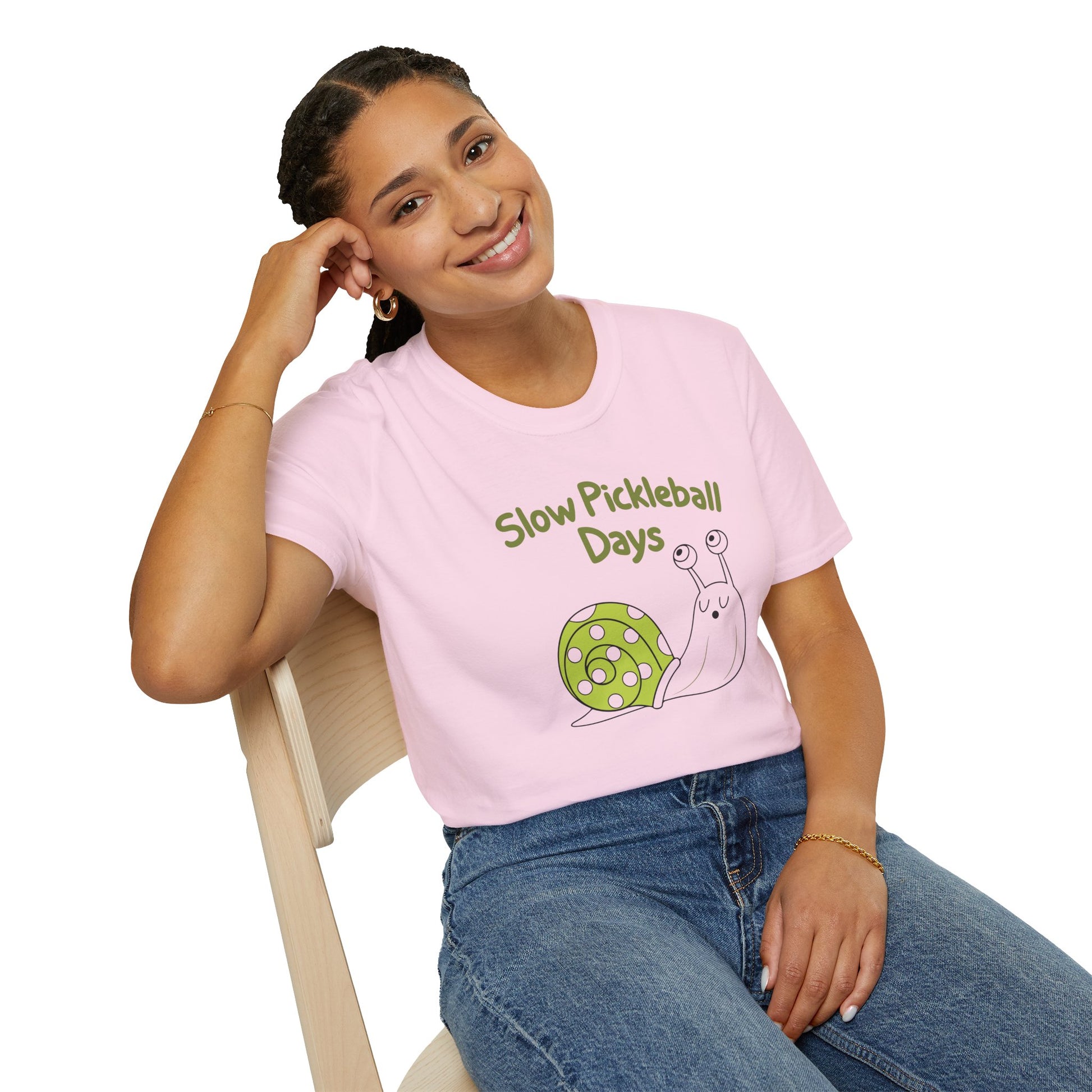 Women's Playful Pickleball T-shirt - Slow Pickleball Days