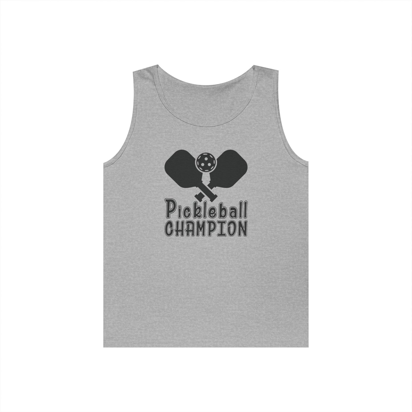 Men's Eye-Catching Pickleball Tank Top - Pickleball Champion Grey