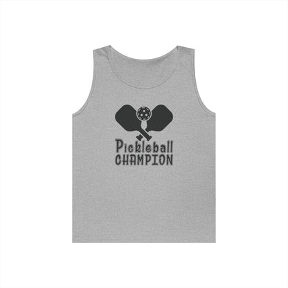 Men's Eye-Catching Pickleball Tank Top - Pickleball Champion Grey