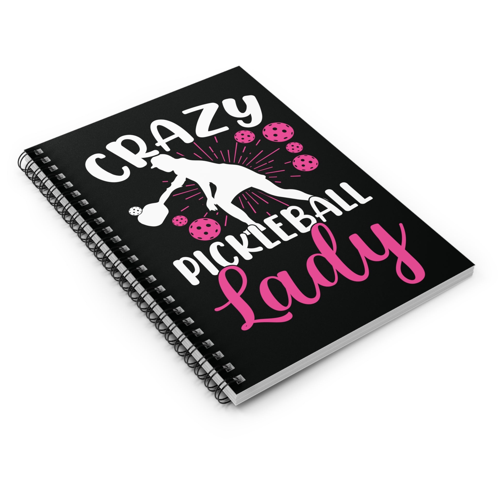 Pickleball Funny Notebook - Crazy Pickleball Lady