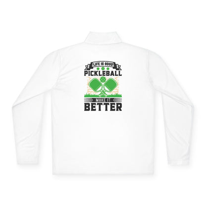 Men's Pickleball Pullover - Life Is Good Pickleball Make It Better