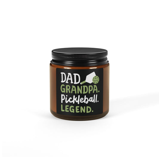 Pickleball Delightful Candle - Dad Grandpa Pickleball Legend Amber