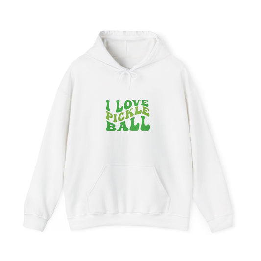 Women's Soft Pickleball Hoodie - I Love Pickleball