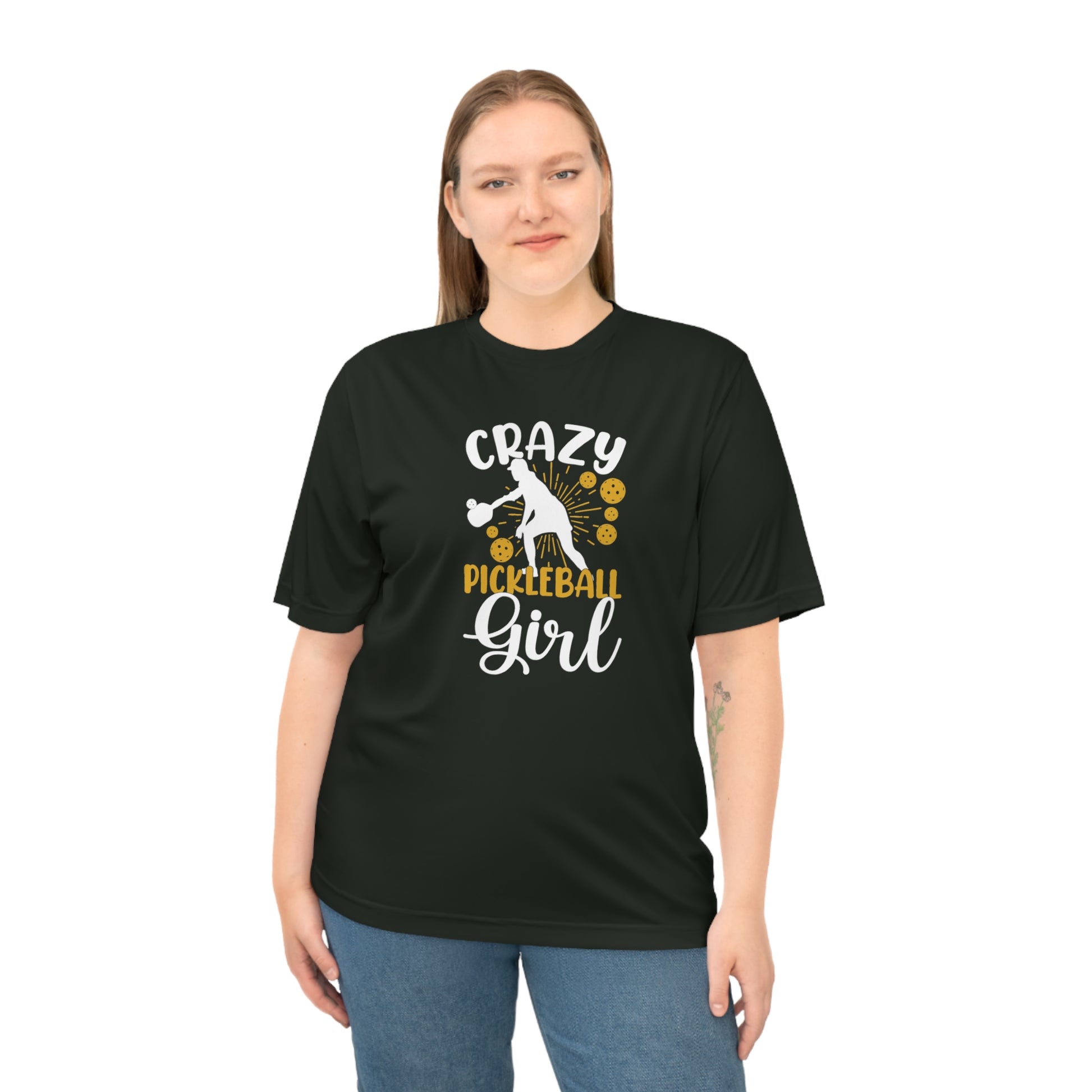 Women's Lightweight Pickleball T-shirt - Crazy Pickleball Girl