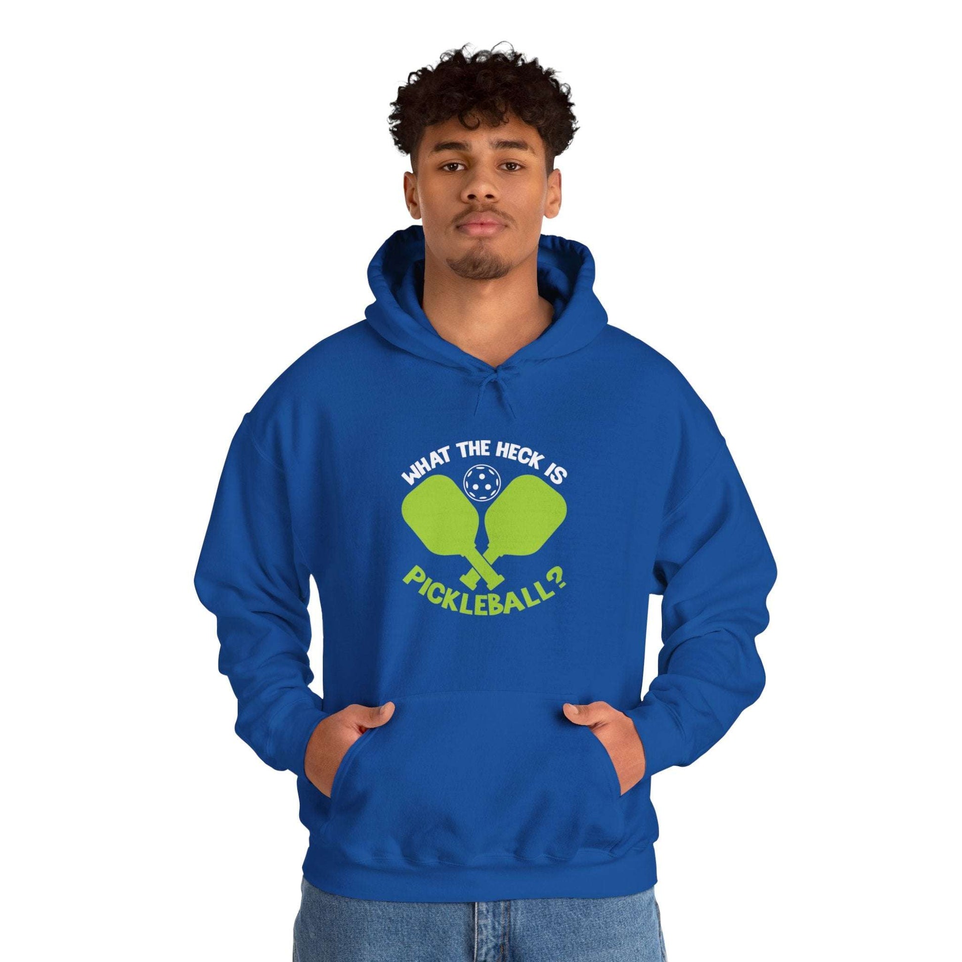 Men's Funny Pickleball Hoodie - What the Heck Is Pickleball?