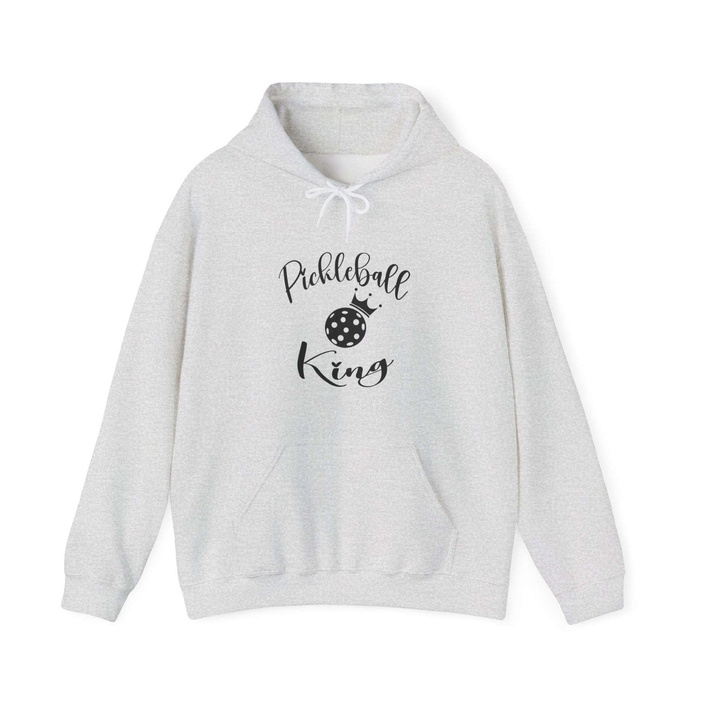 Men's Comfy Pickleball Hoodie - Pickleball King Gray