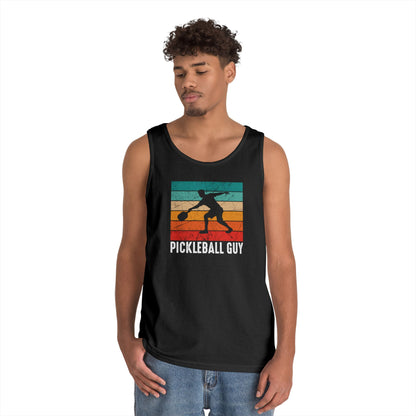 Men's Cool Pickleball Tank Top - Pickleball Guy Retro