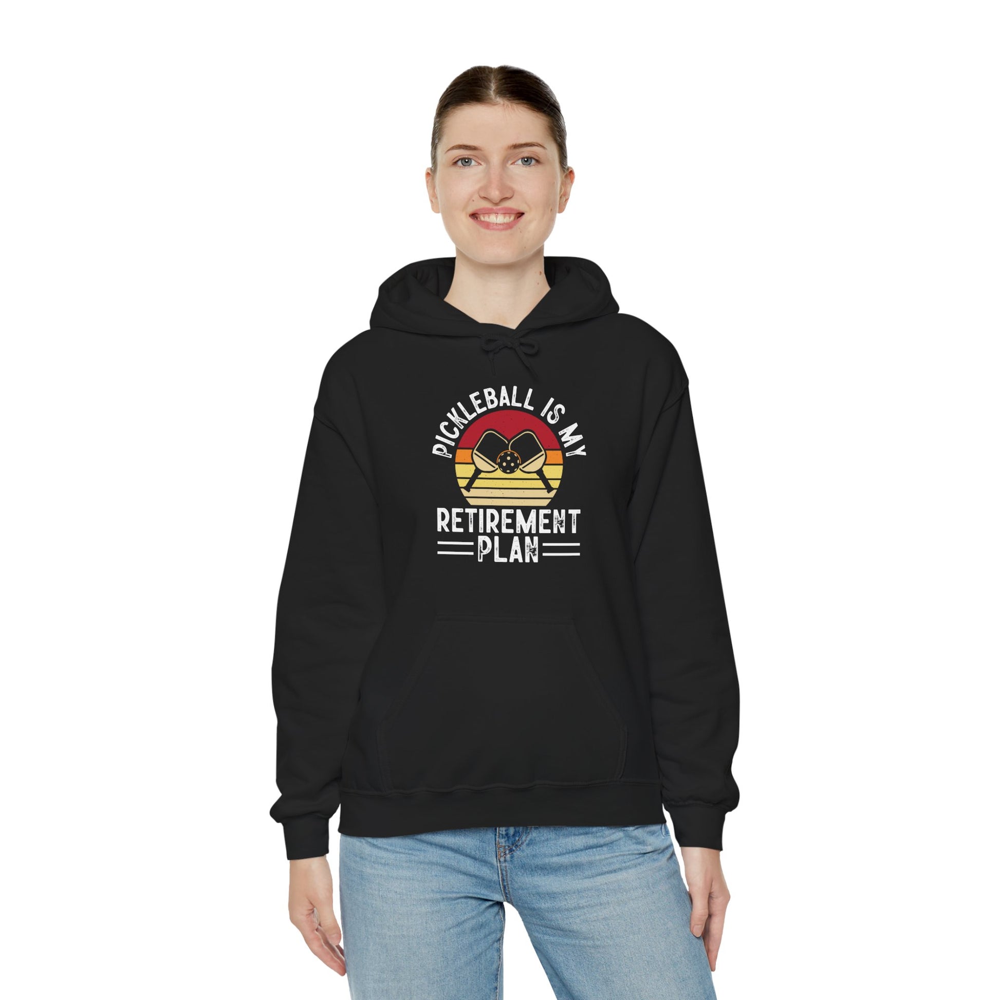 Women's Durable Pickleball Hoodie - Pickleball Is My Retirement Plan