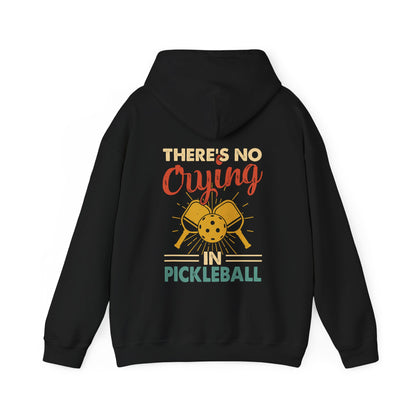 Men's Bold Pickleball Hoodie - There's No Crying in Pickleball