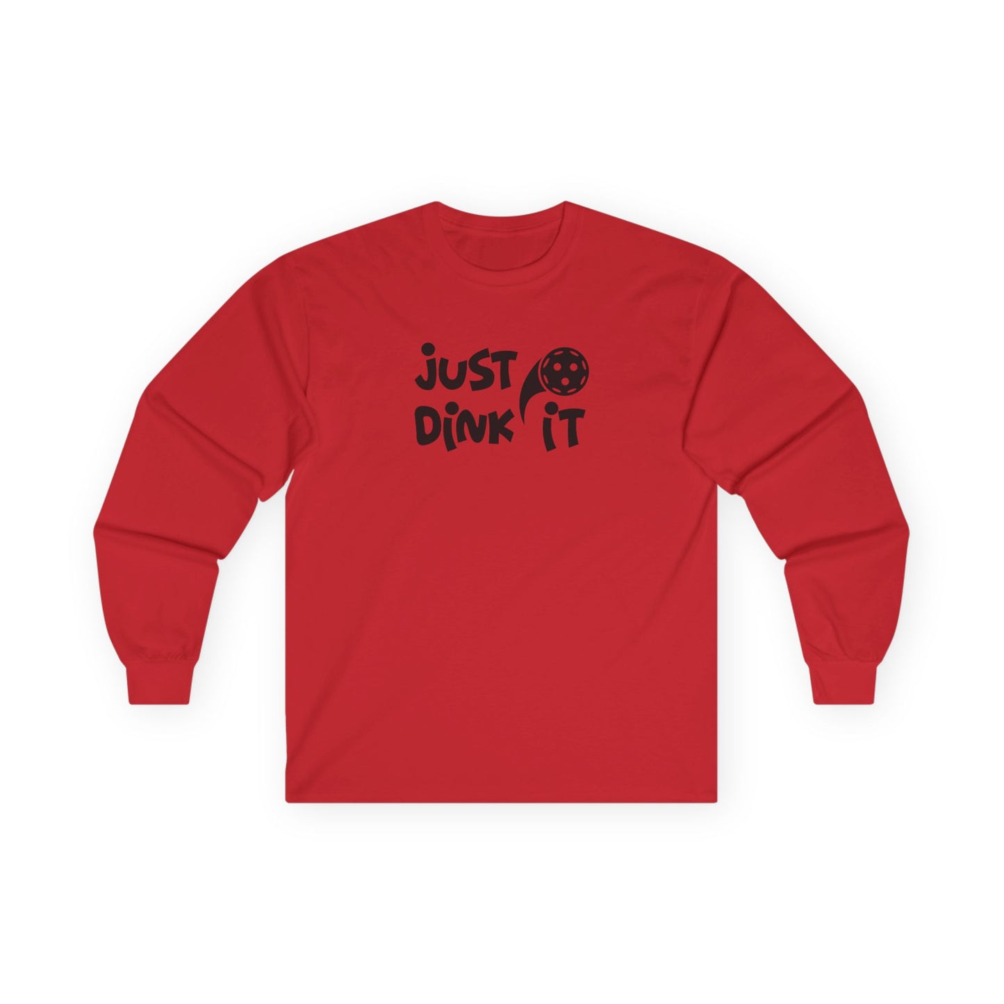 Women's Durable Pickleball Long Sleeves top - Just Dink It Red