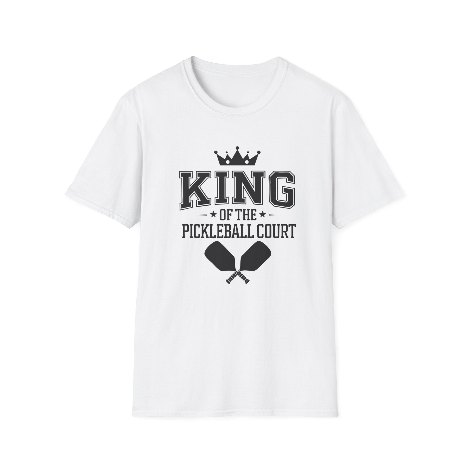 Men's Durable Pickleball T-shirt - Pickleball King White