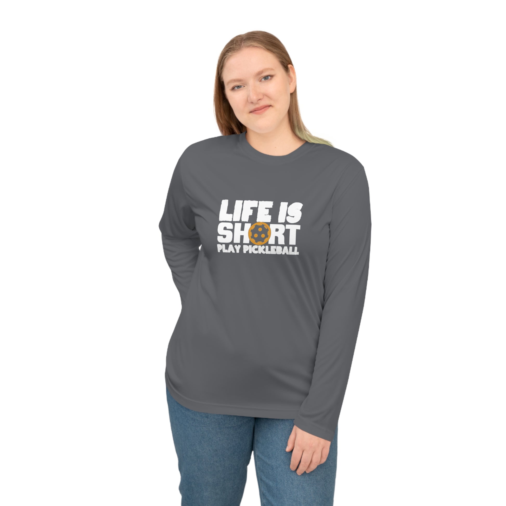 Women's Pickleball Long Sleeves top - Life Is Short Play Pickleball