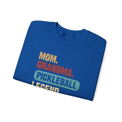 Women's Stylish Pickleball Sweatshirt - Mom Grandma Pickleball Legend